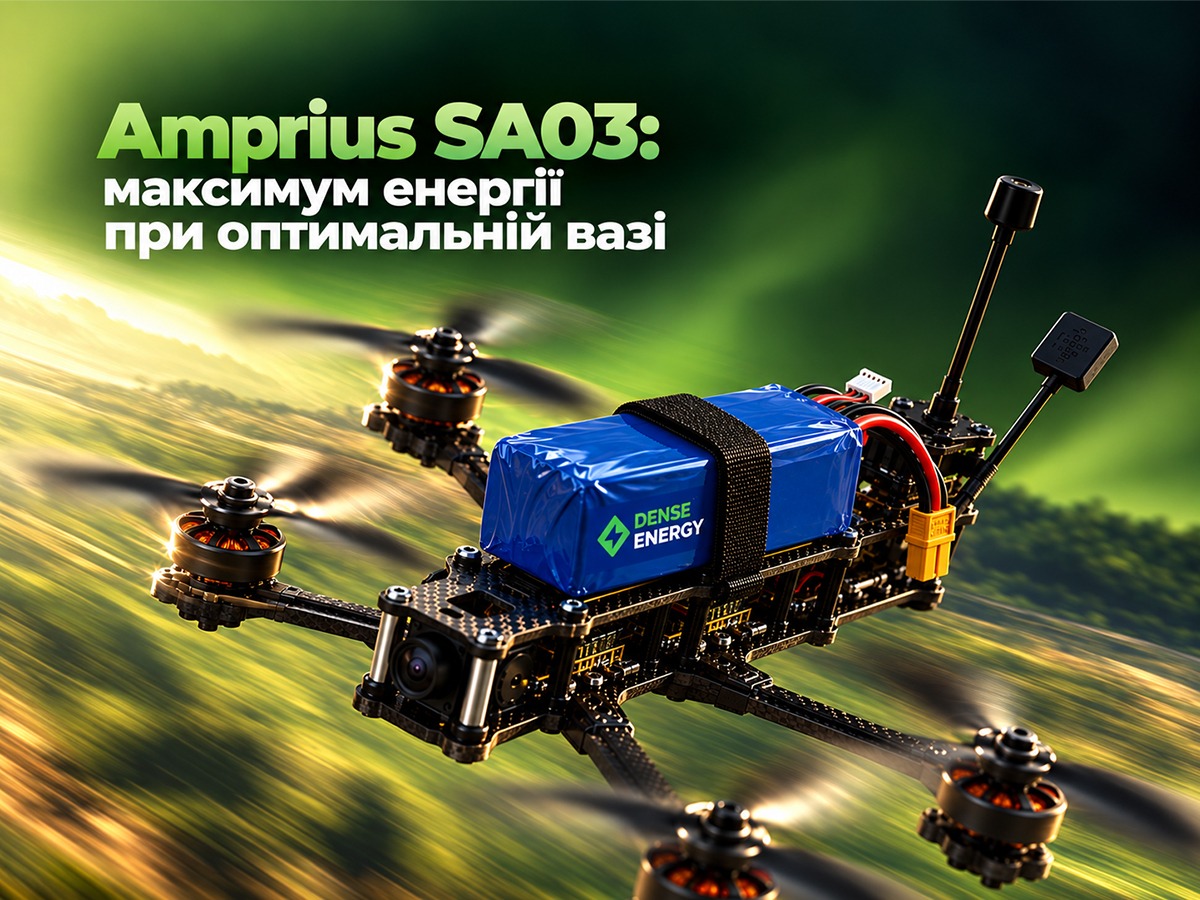 Amprius SA03 для створення високощільних Li-ion акумуляторів для БПЛА